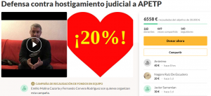 Lee más sobre el artículo Campaña de defensa contra hostigamiento judicial a APETP