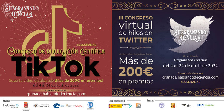Lee más sobre el artículo Participa en los nuevos congresos en TikTok y Twitter de Desgranando Ciencia 8